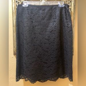 Maggy London Black Lace Skirt Size 10
